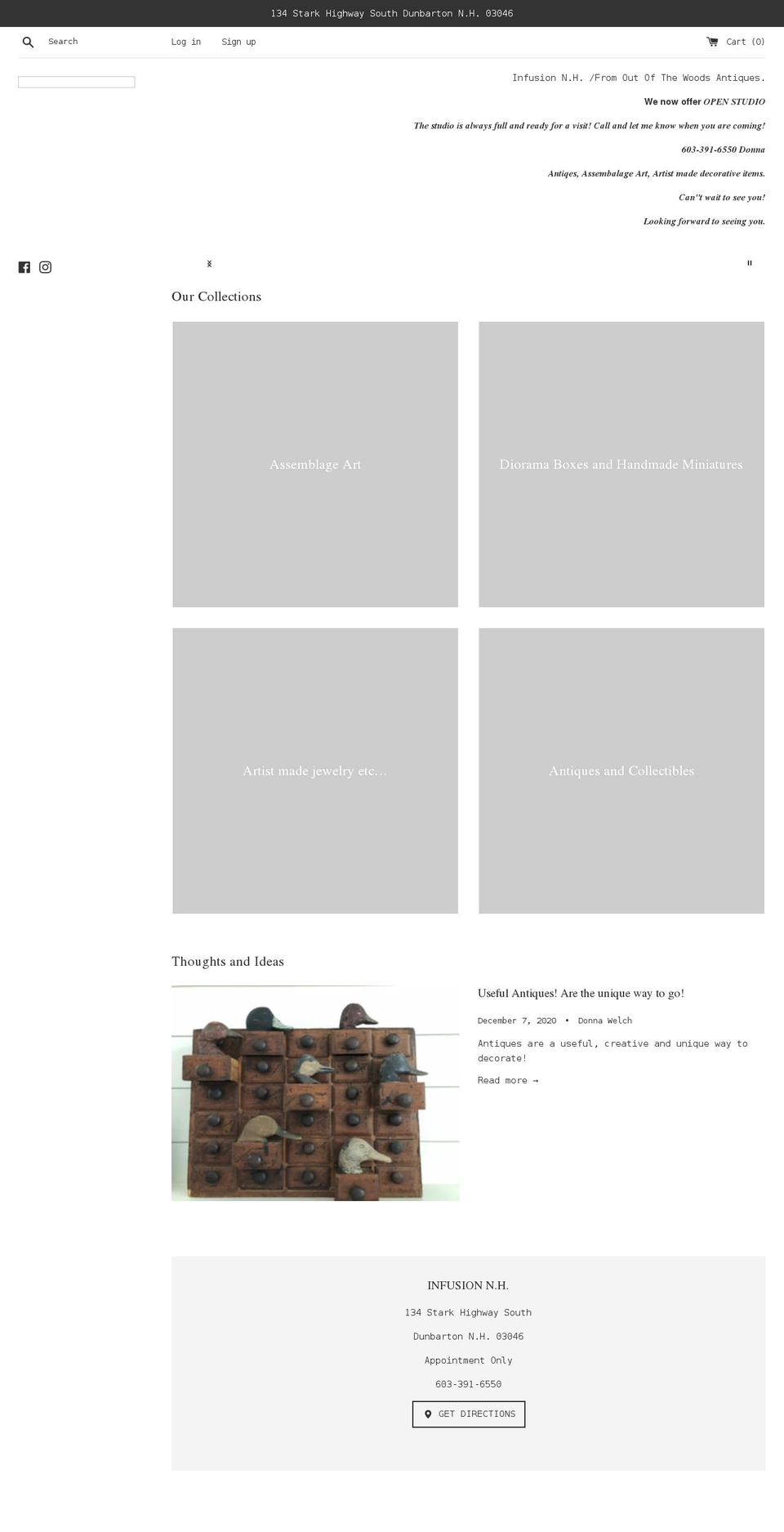 infusionnh.com shopify website screenshot