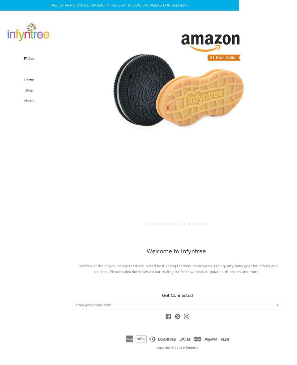 infyntree.com shopify website screenshot
