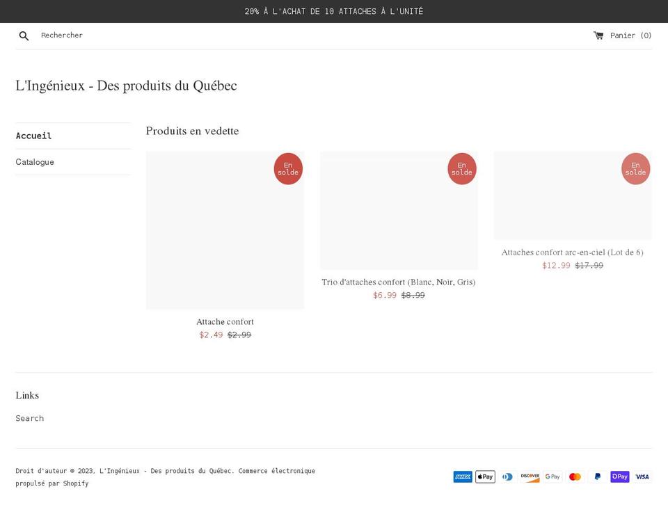 ingenieux.net shopify website screenshot