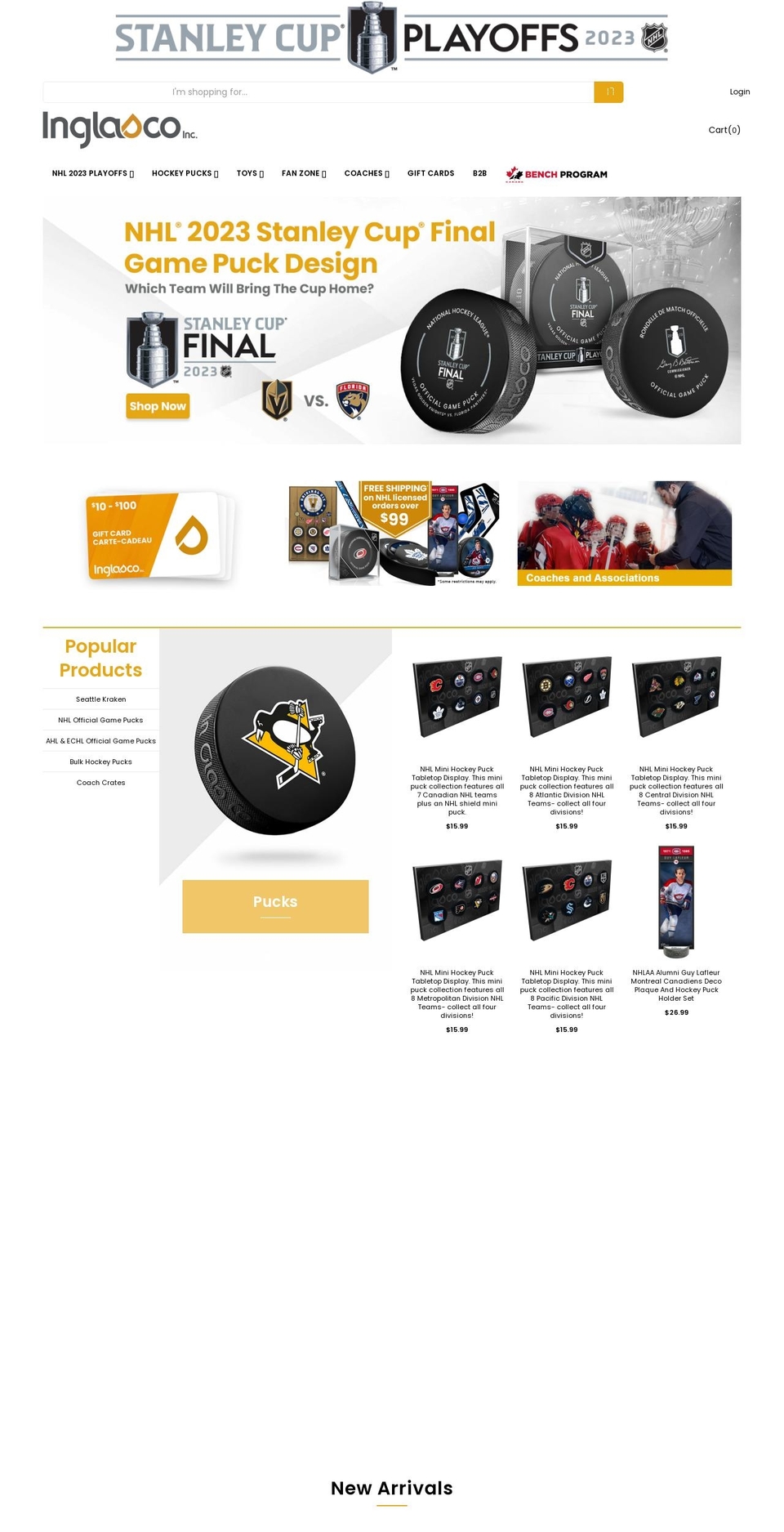 inglasco.com shopify website screenshot