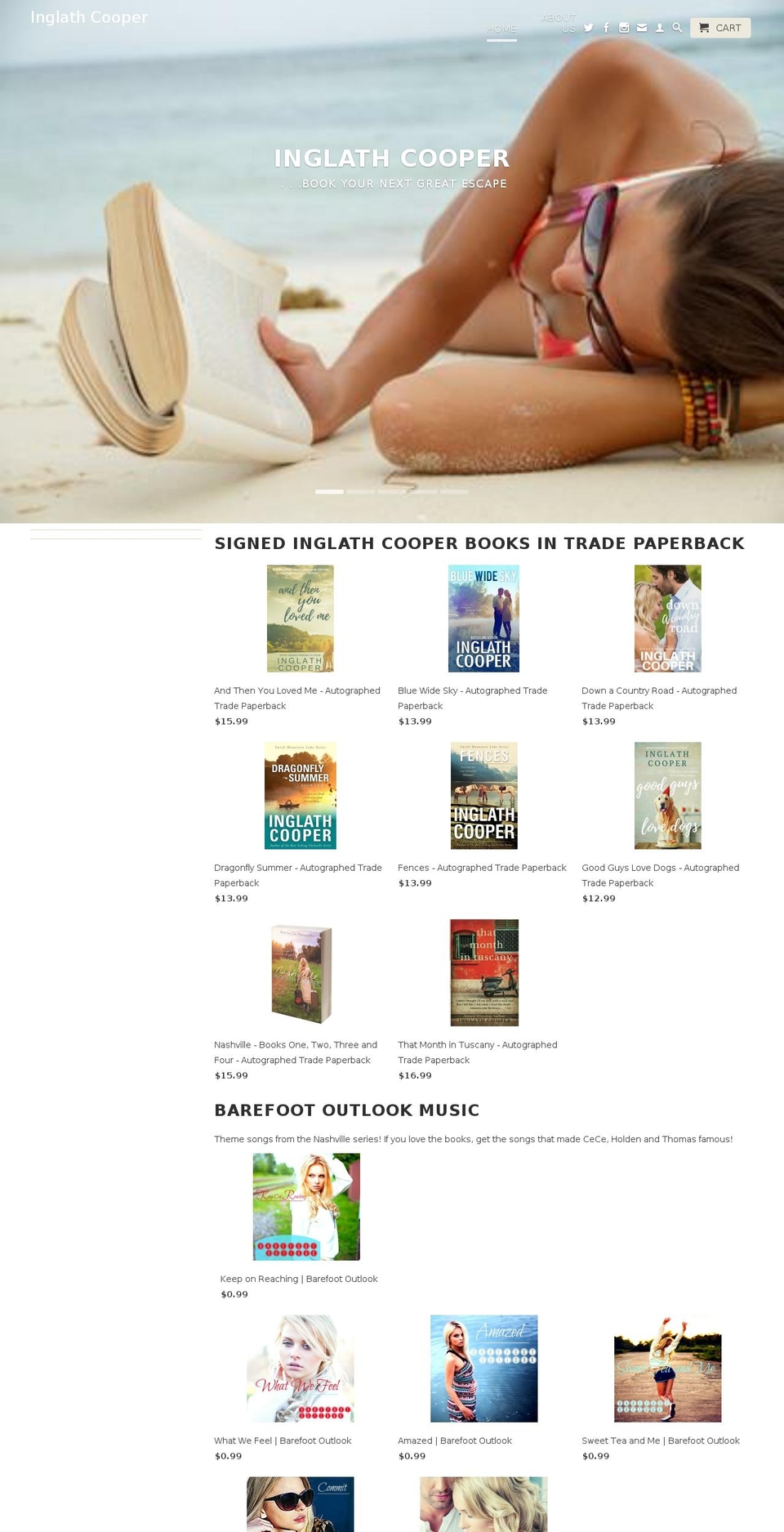 inglath-cooper-books.com — Shopify storefront screenshot