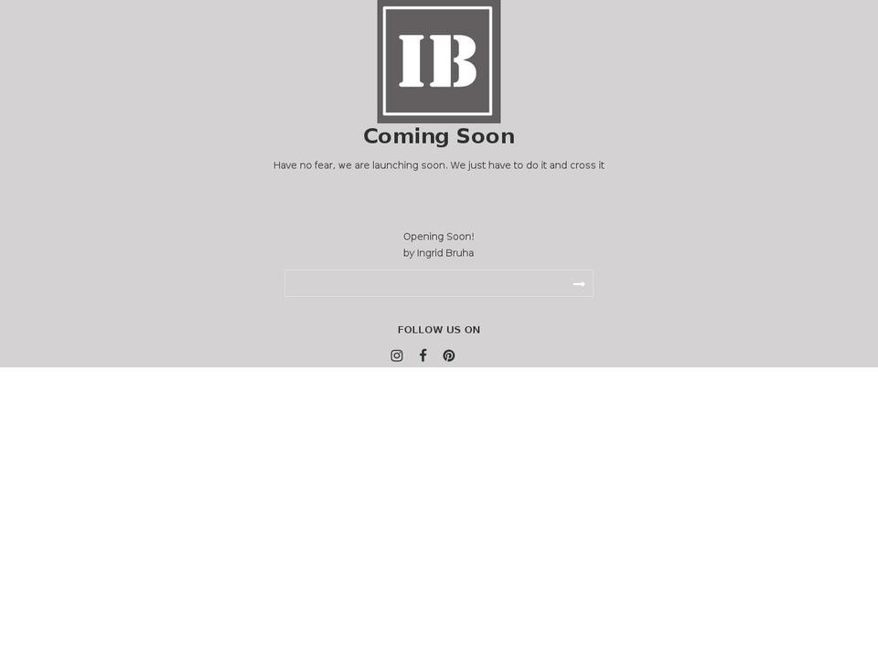 ingridbruha.com shopify website screenshot