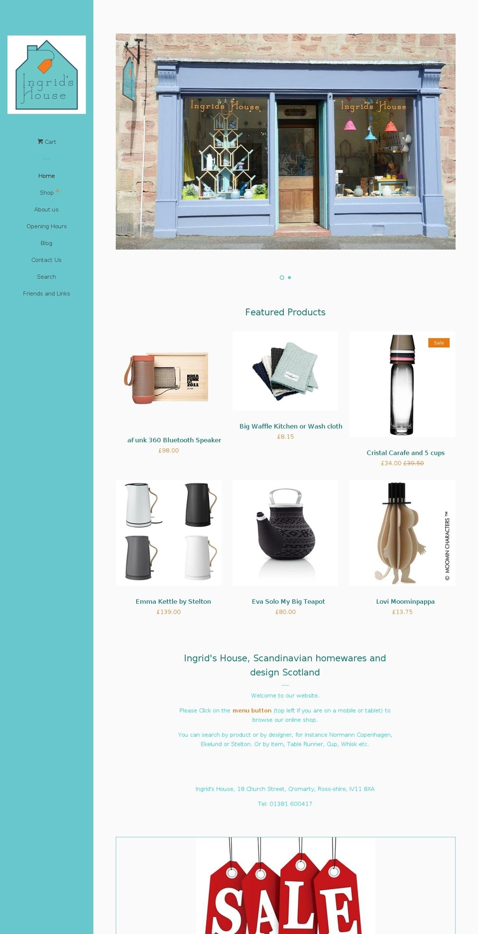 ingridshouse.co.uk shopify website screenshot