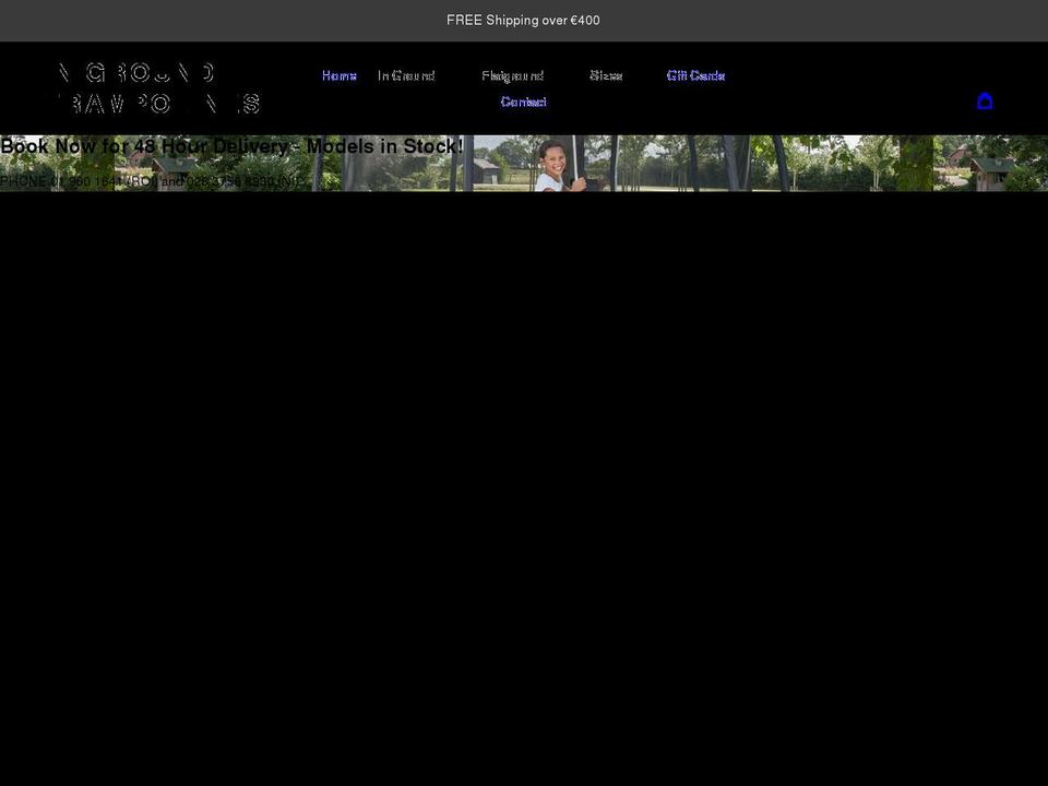 ingroundtrampolines.ie shopify website screenshot
