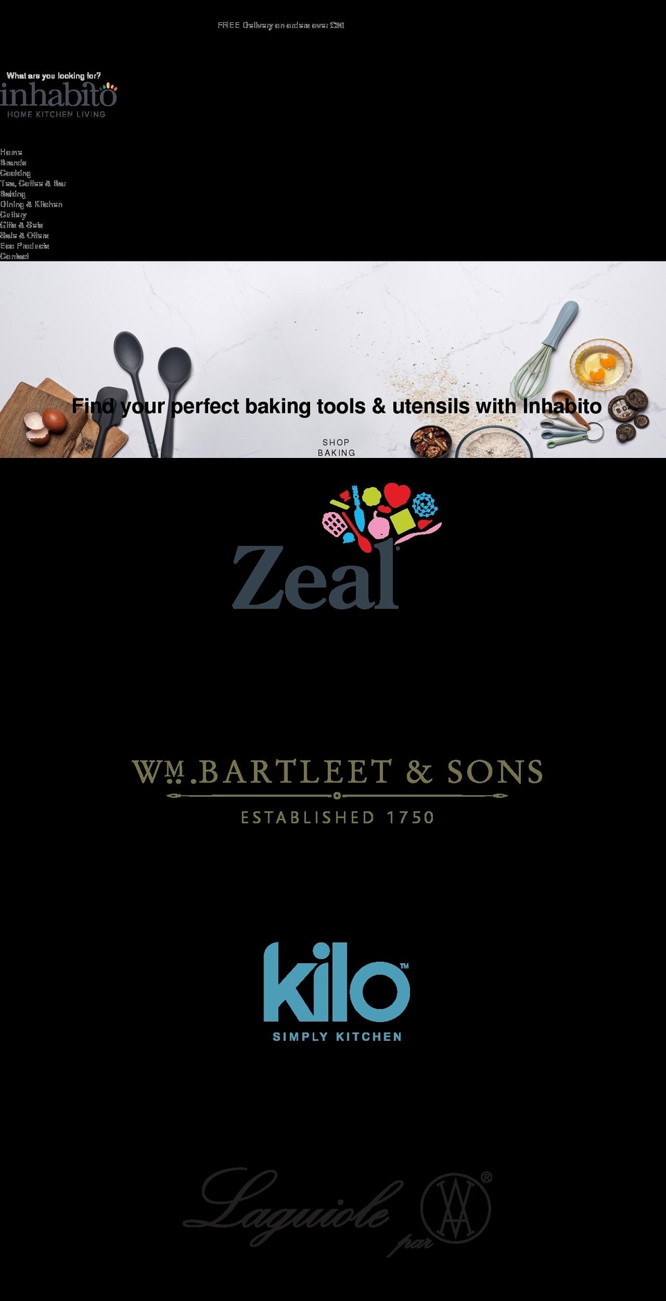 inhabito.com shopify website screenshot