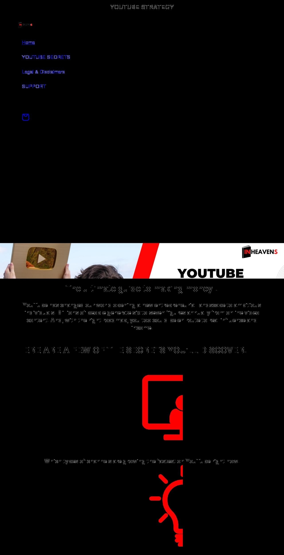 inheavens.com shopify website screenshot