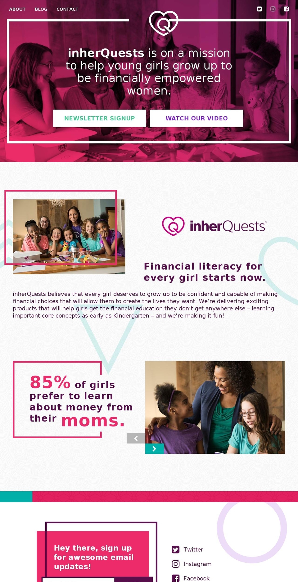 inherquest.com — Shopify storefront screenshot