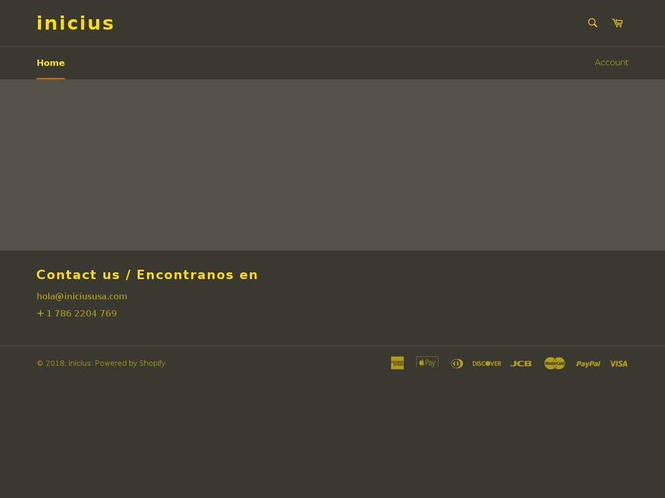 iniciususa.com — Shopify storefront screenshot