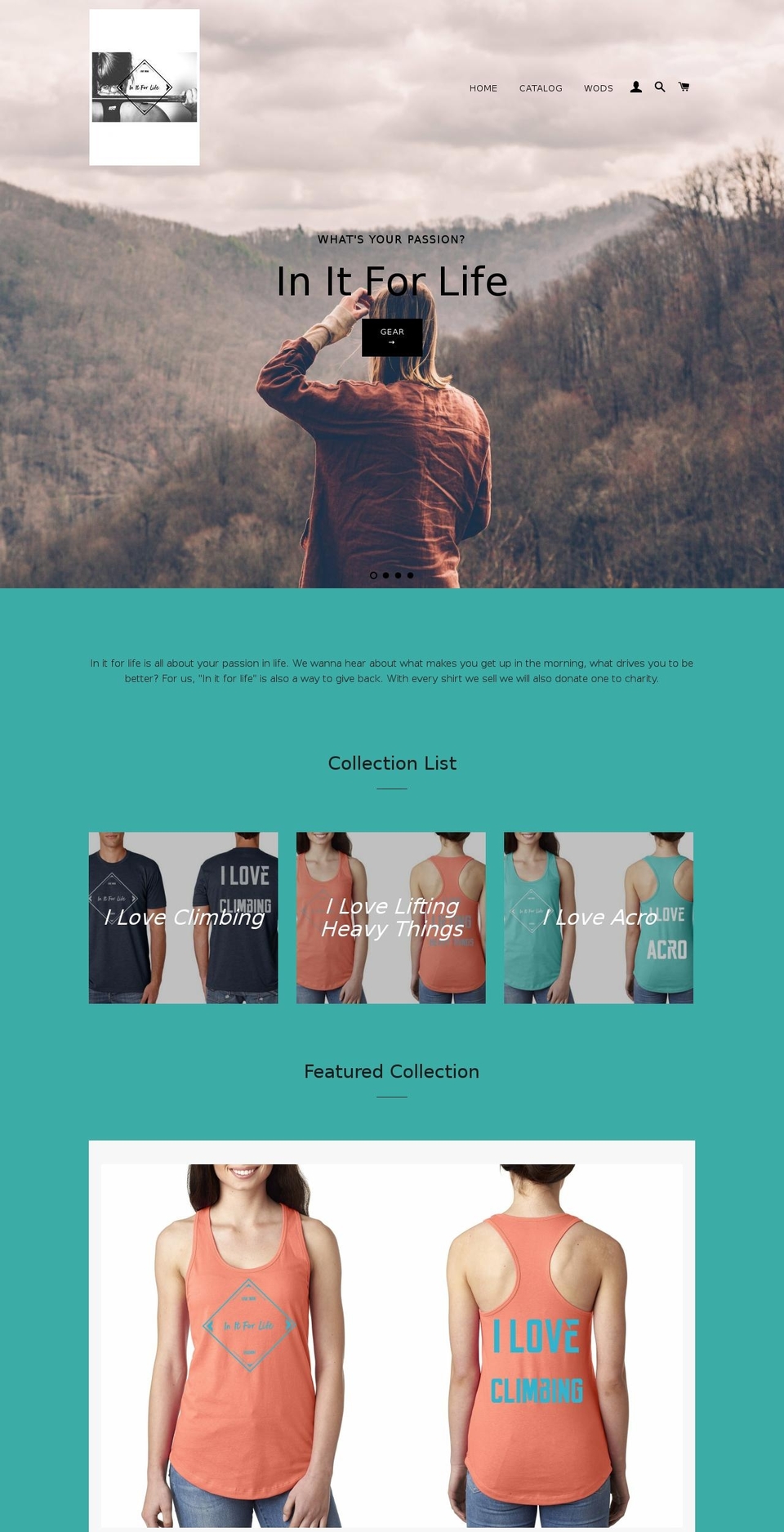 initforlifeclothing.com — Shopify storefront screenshot