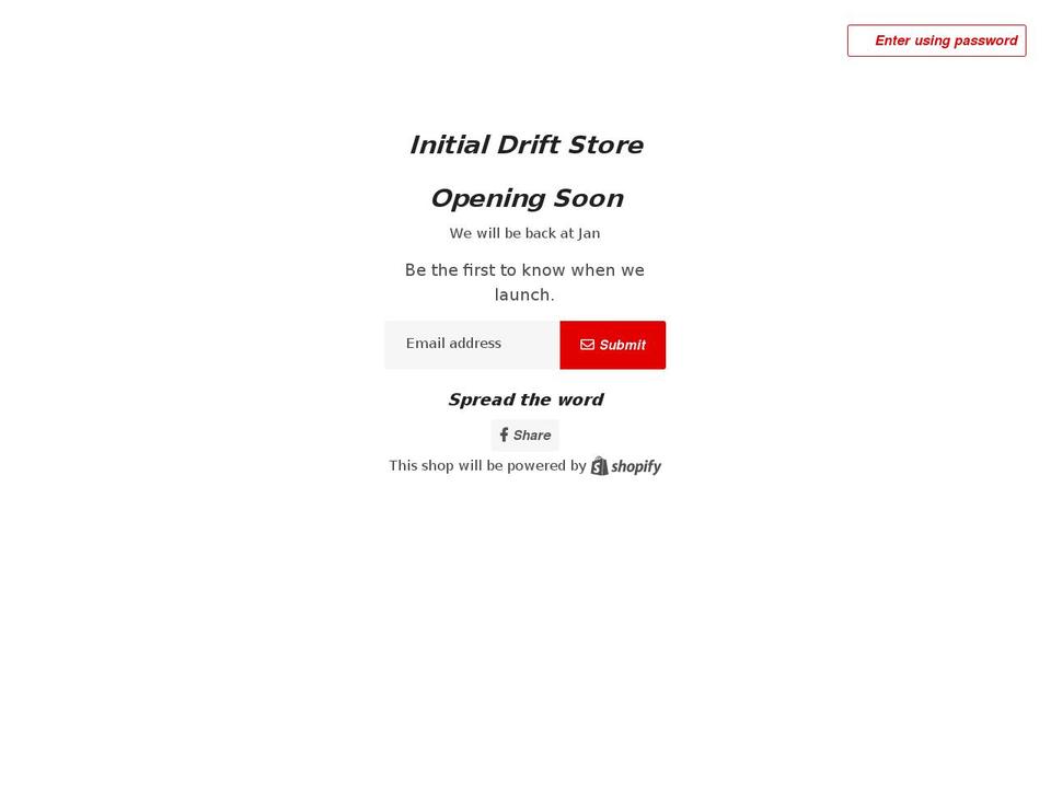 initial-drift-tofu.myshopify.com shopify website screenshot