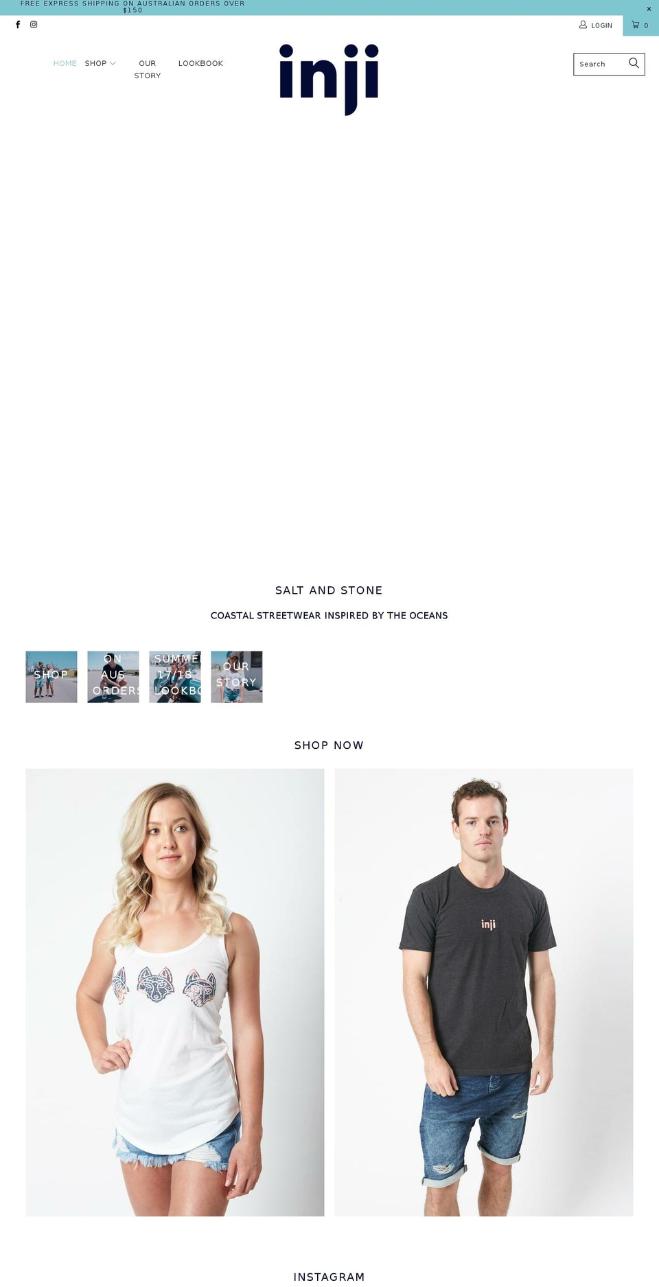injipremiumbrand.com.au shopify website screenshot