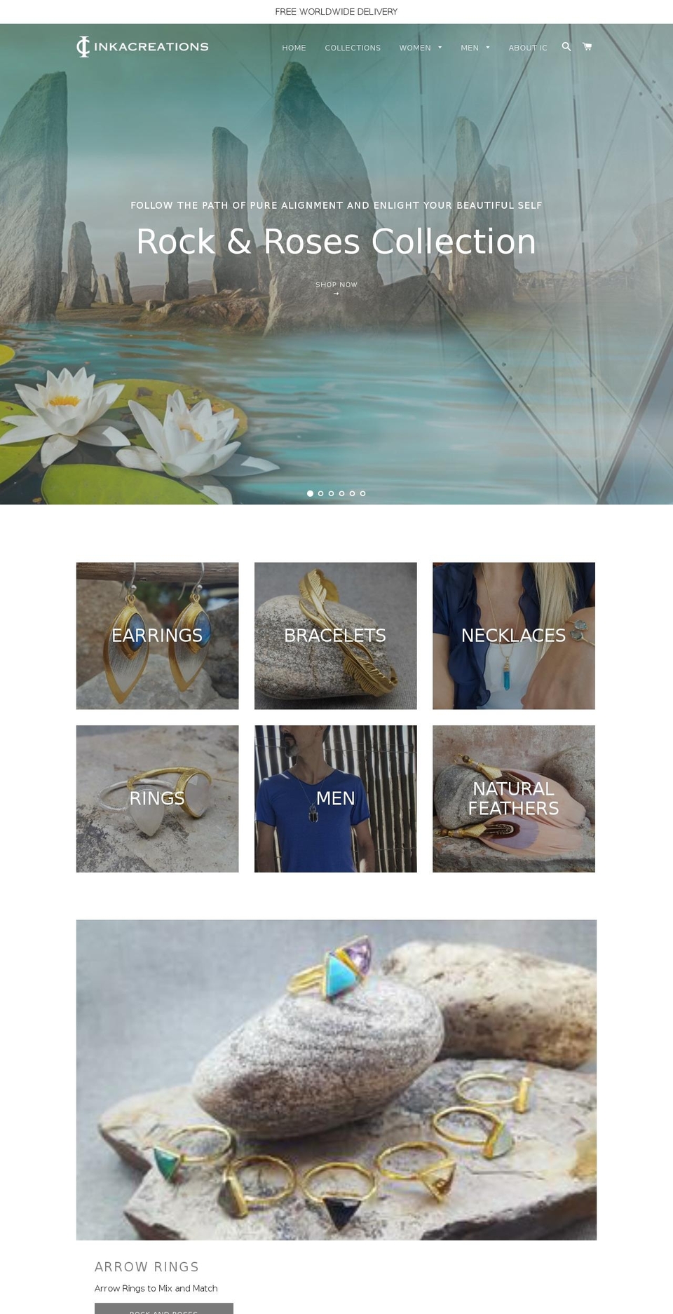 inkacreations.com shopify website screenshot