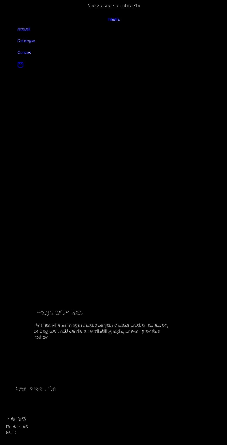 inkalia.com shopify website screenshot