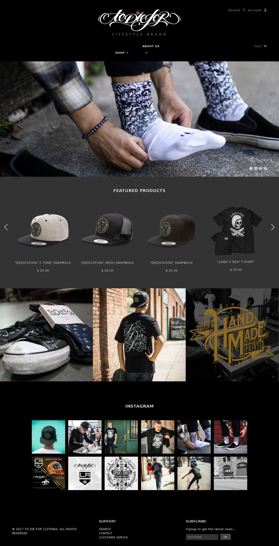 inkanddaggers.com shopify website screenshot