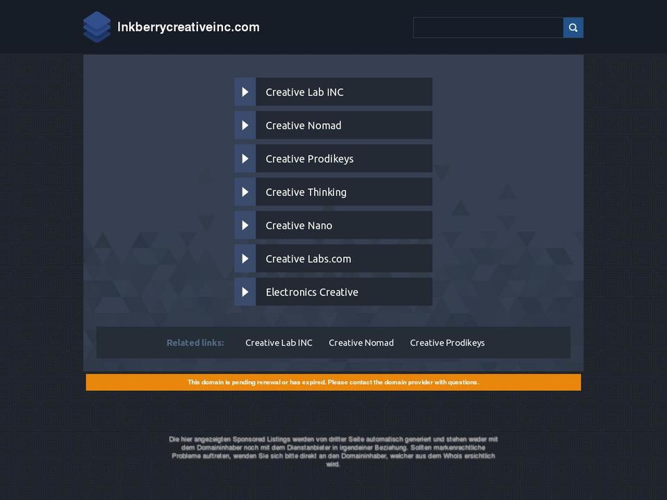 inkberrycreativeinc.com — Shopify storefront screenshot