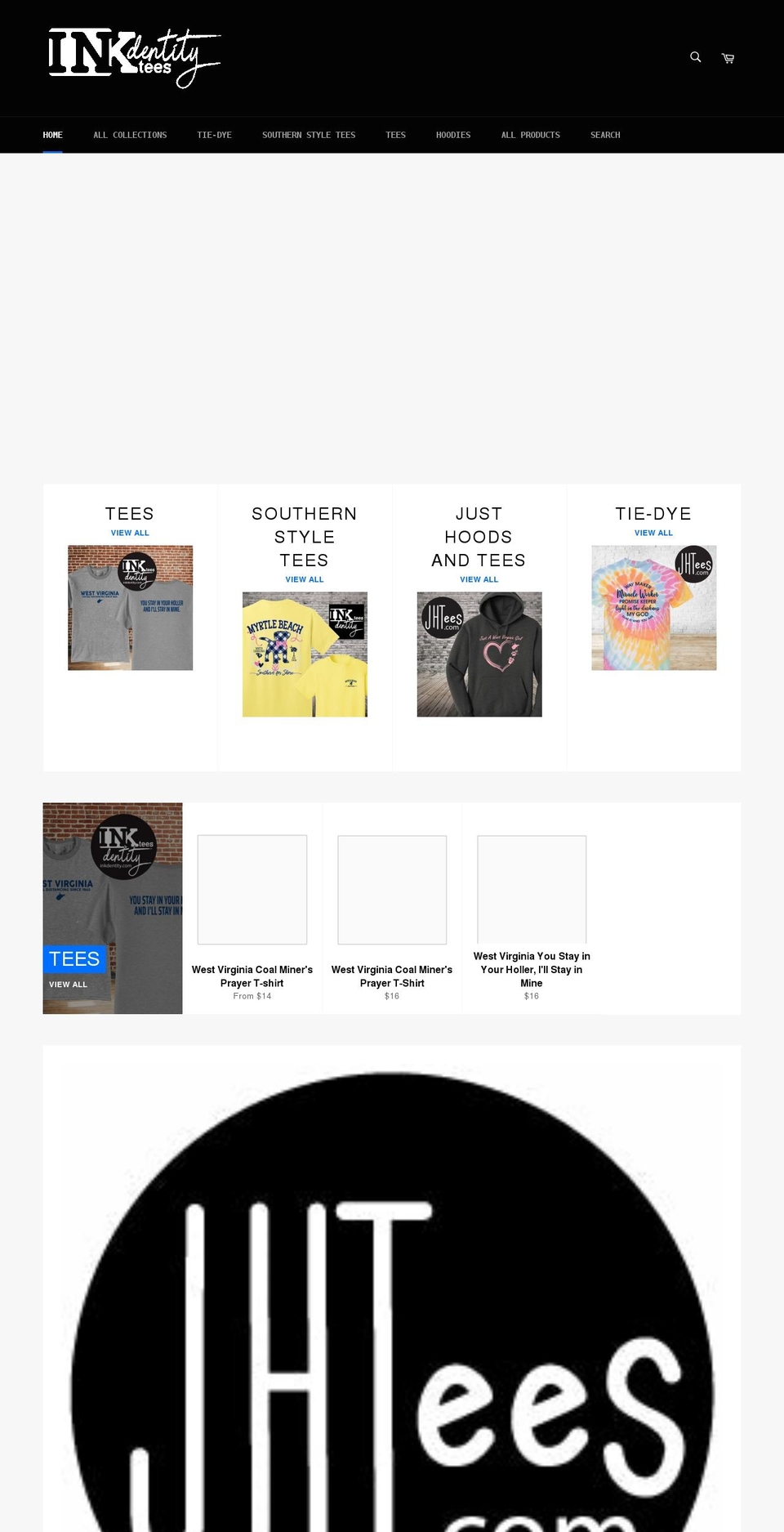 inkdentity.com shopify website screenshot