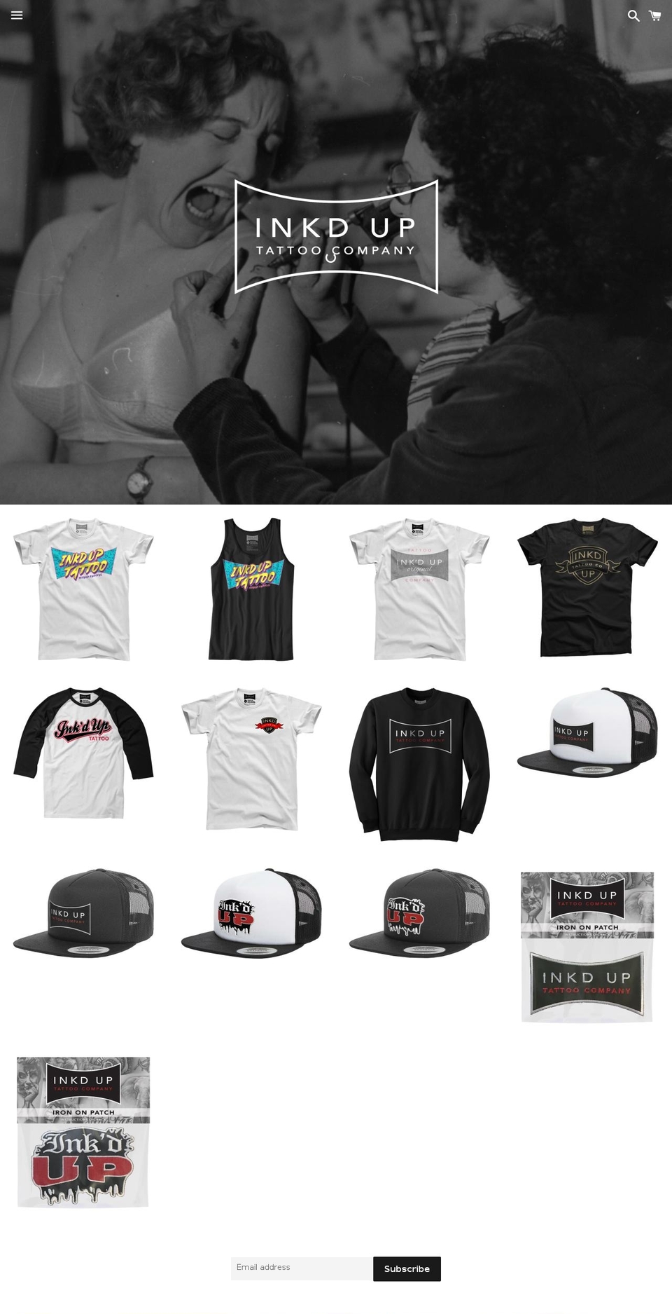 inkduptattoo.com shopify website screenshot