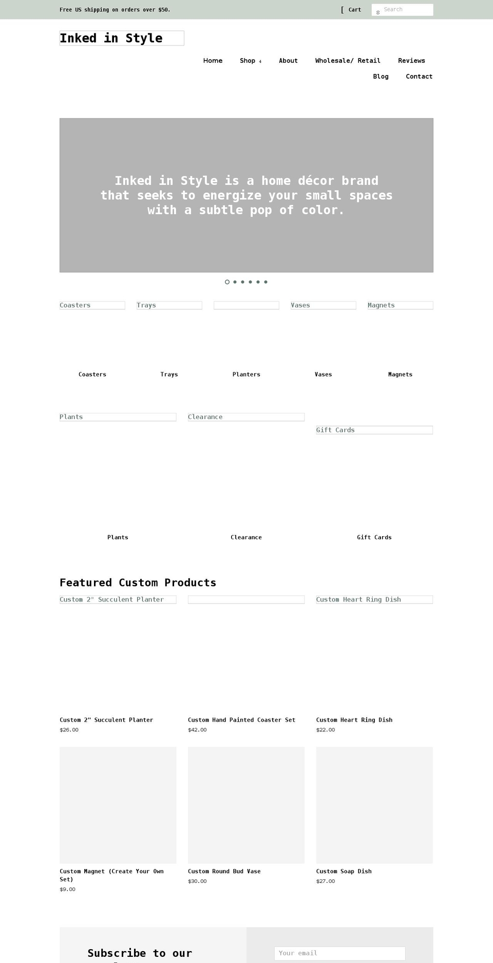 inkedinstyle.com shopify website screenshot