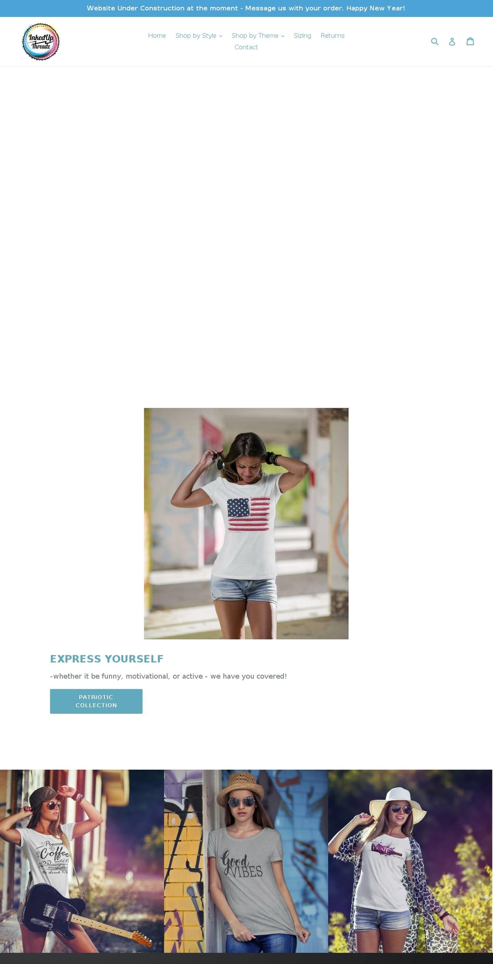inkedupthreadz.com — Shopify storefront screenshot