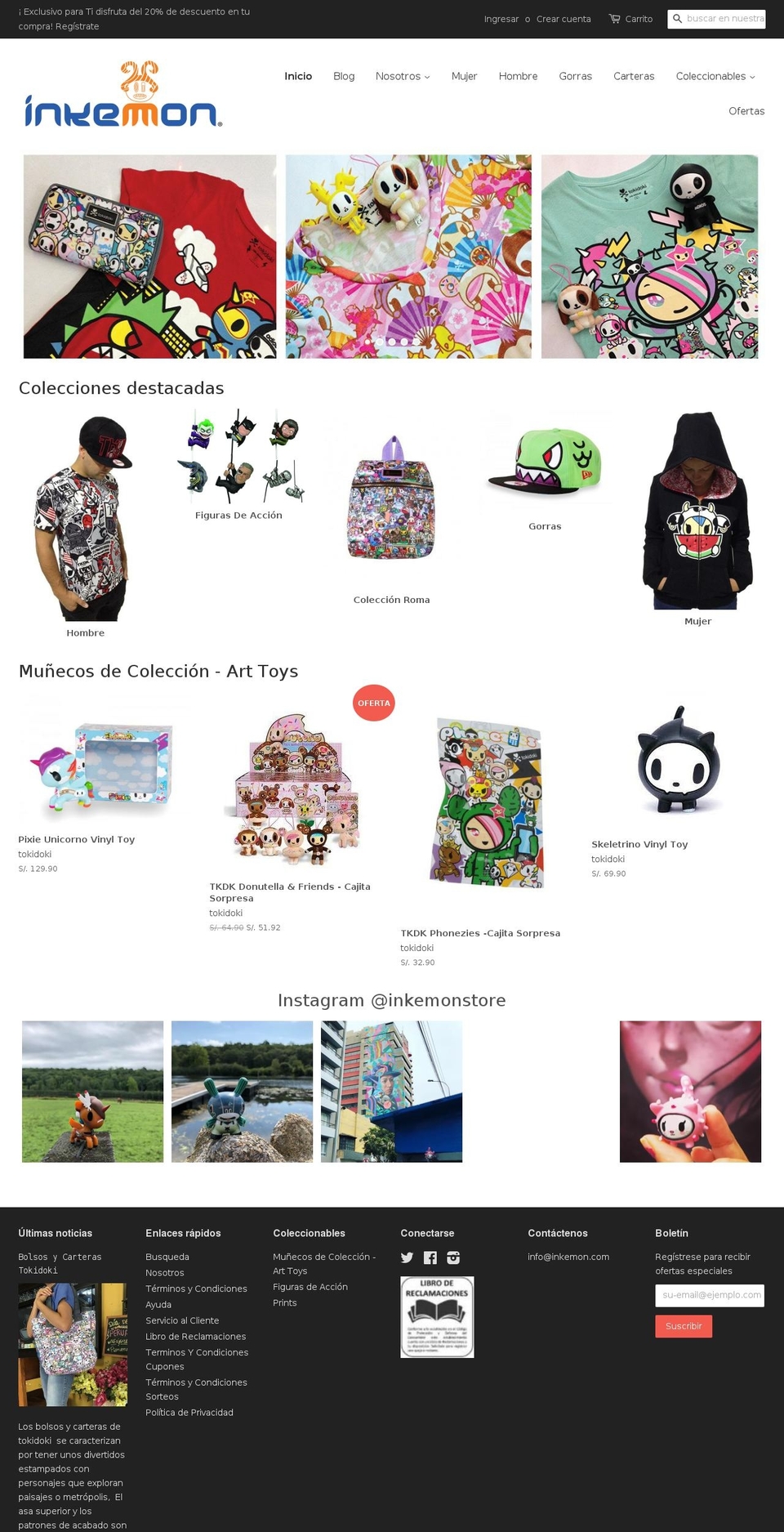 inkemon.com — Shopify storefront screenshot