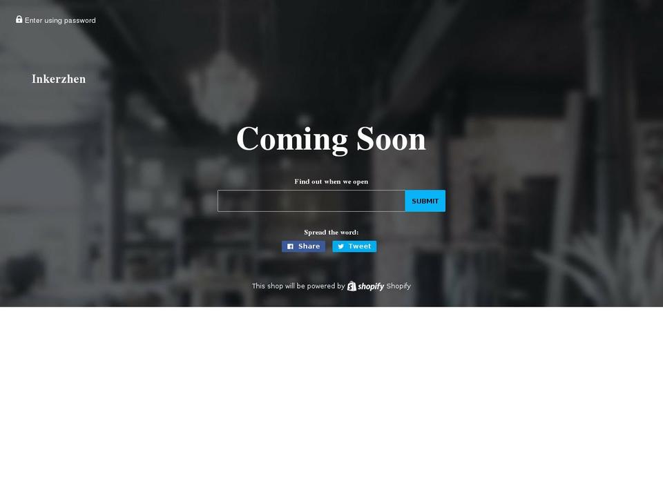 inkerzhen.com — Shopify storefront screenshot