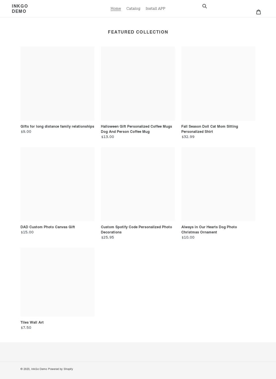 inkgo-demo.myshopify.com shopify website screenshot