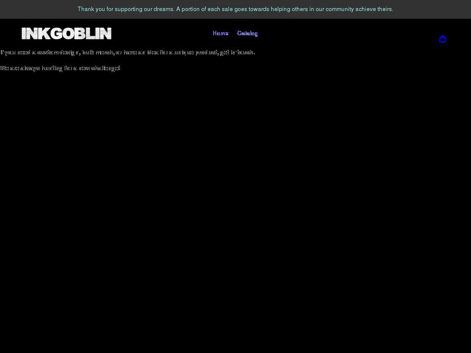 inkgobln.com shopify website screenshot