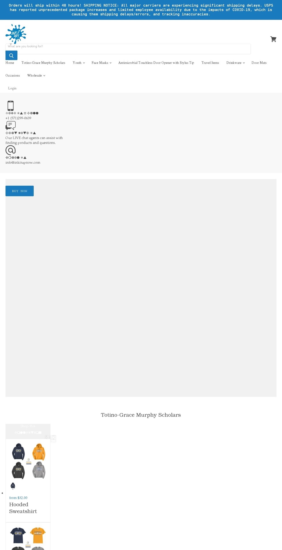 inkitupnow.com shopify website screenshot