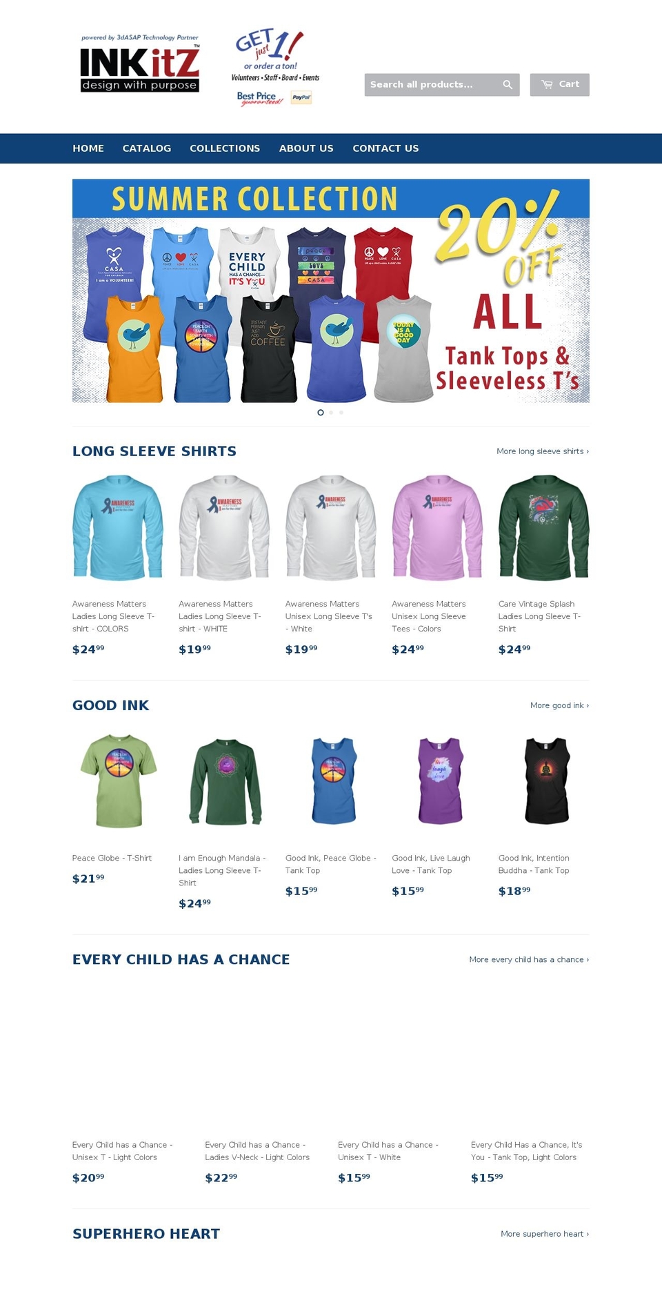inkitz.com — Shopify storefront screenshot