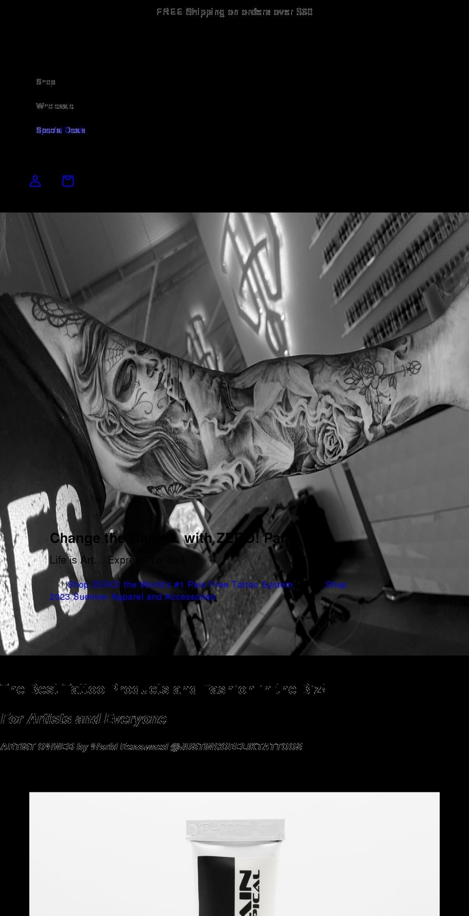 inklifeinc.com shopify website screenshot