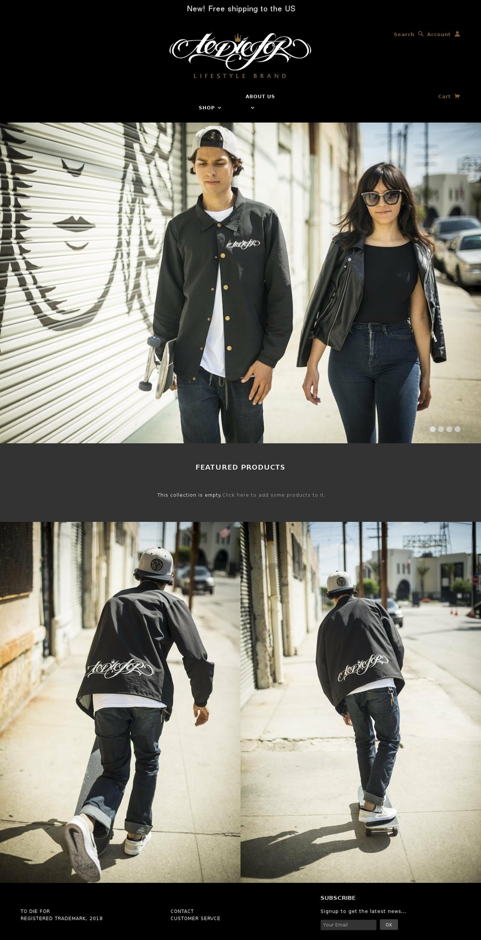 inkndaggers.com — Shopify storefront screenshot