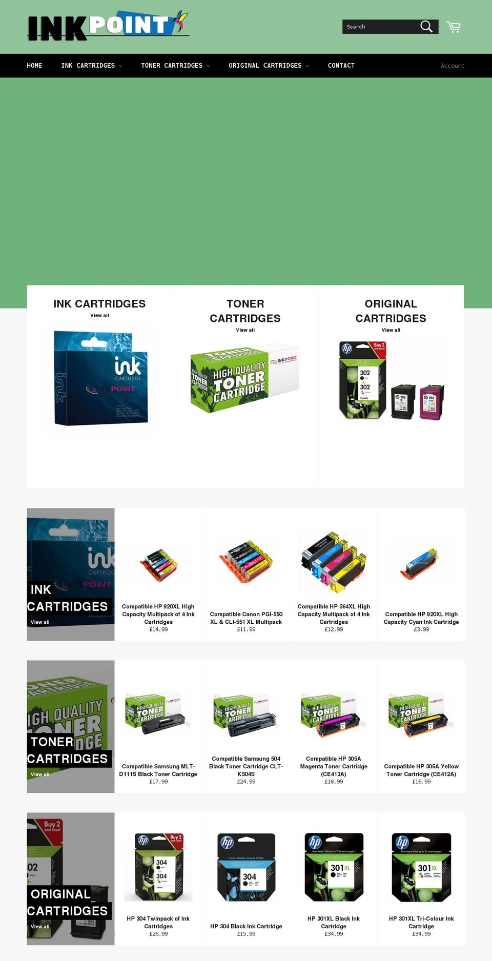 inkpoint.co.uk shopify website screenshot