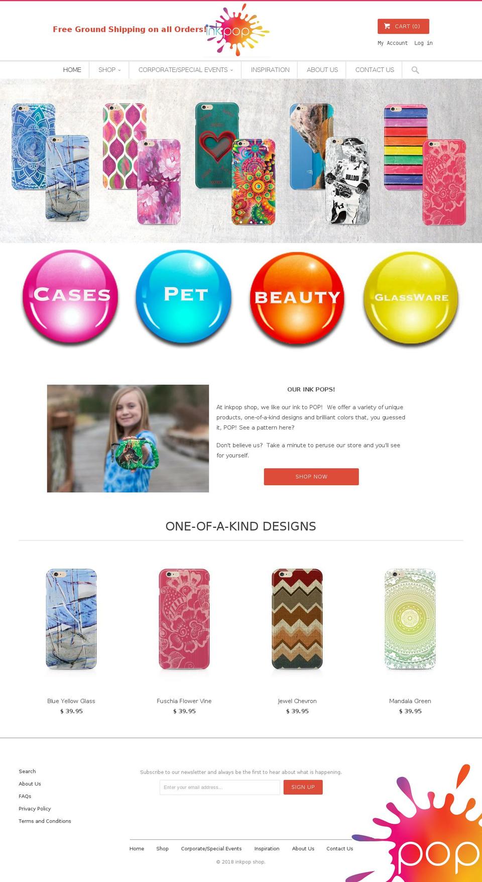 inkpopshop.com — Shopify storefront screenshot