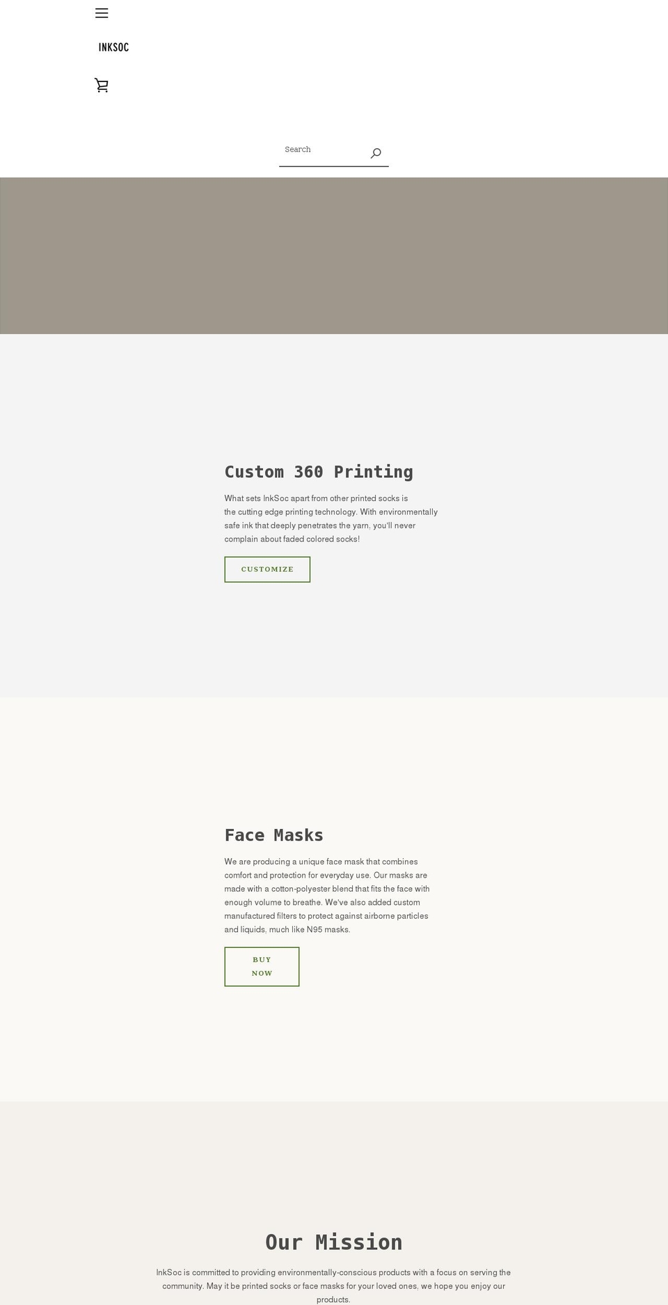 inksoc.com shopify website screenshot