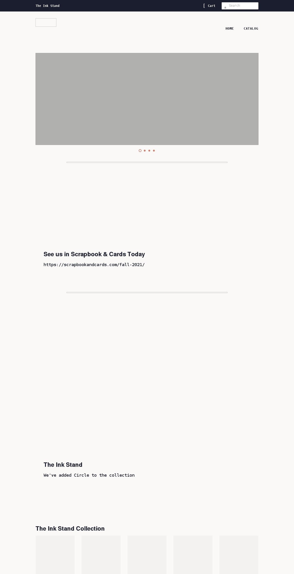 inkstandshop.com shopify website screenshot