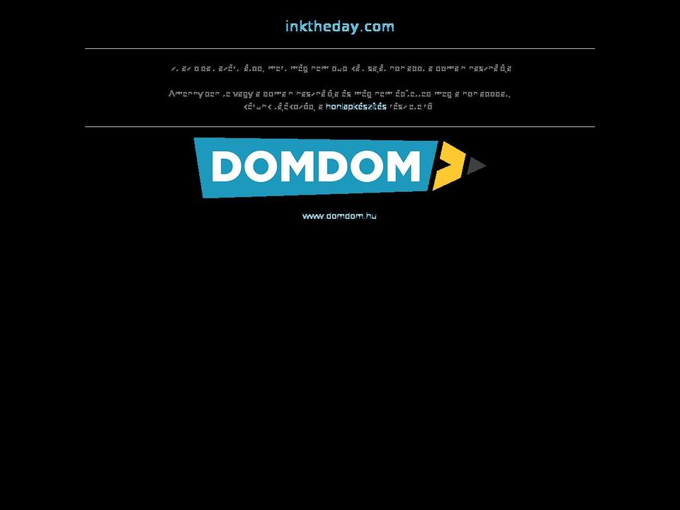inktheday.com — Shopify storefront screenshot