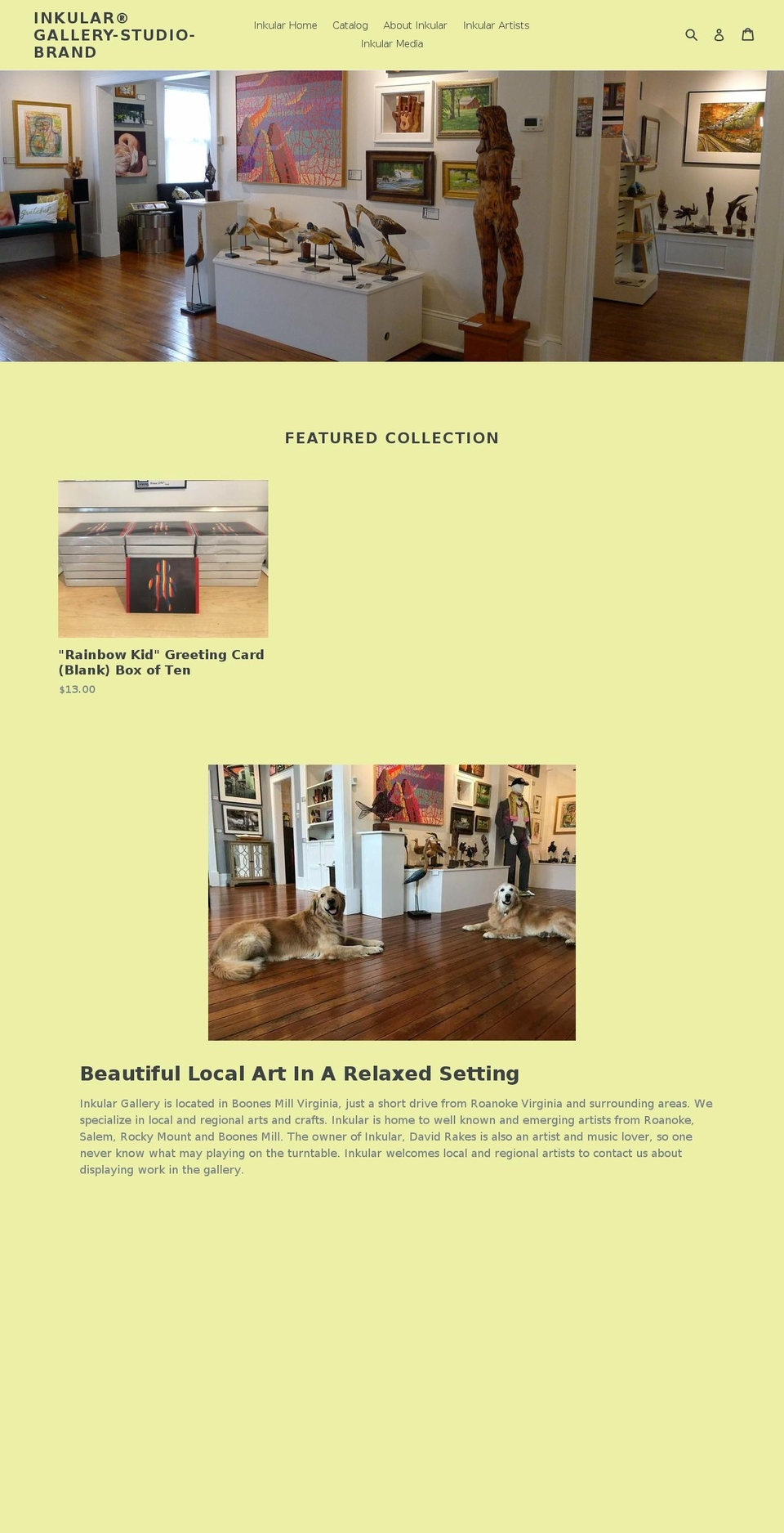 inkular.com — Shopify storefront screenshot