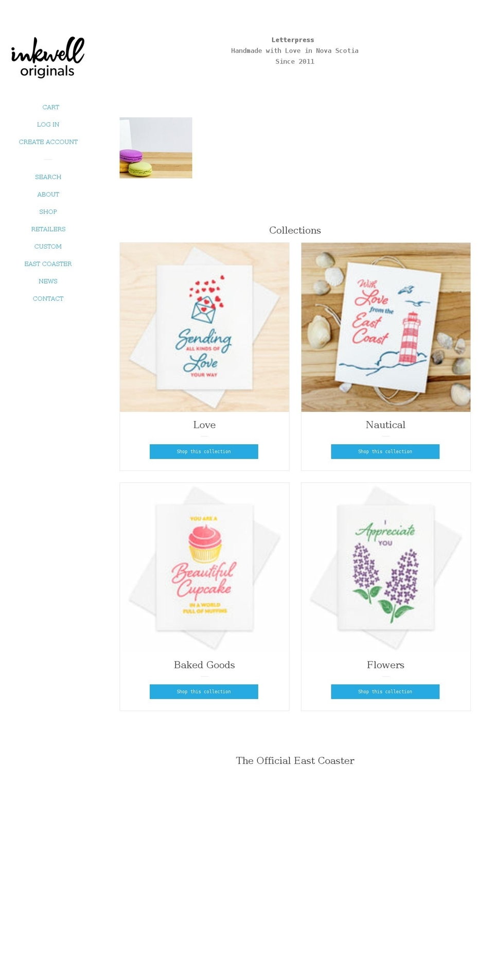 inkwelloriginals.com shopify website screenshot