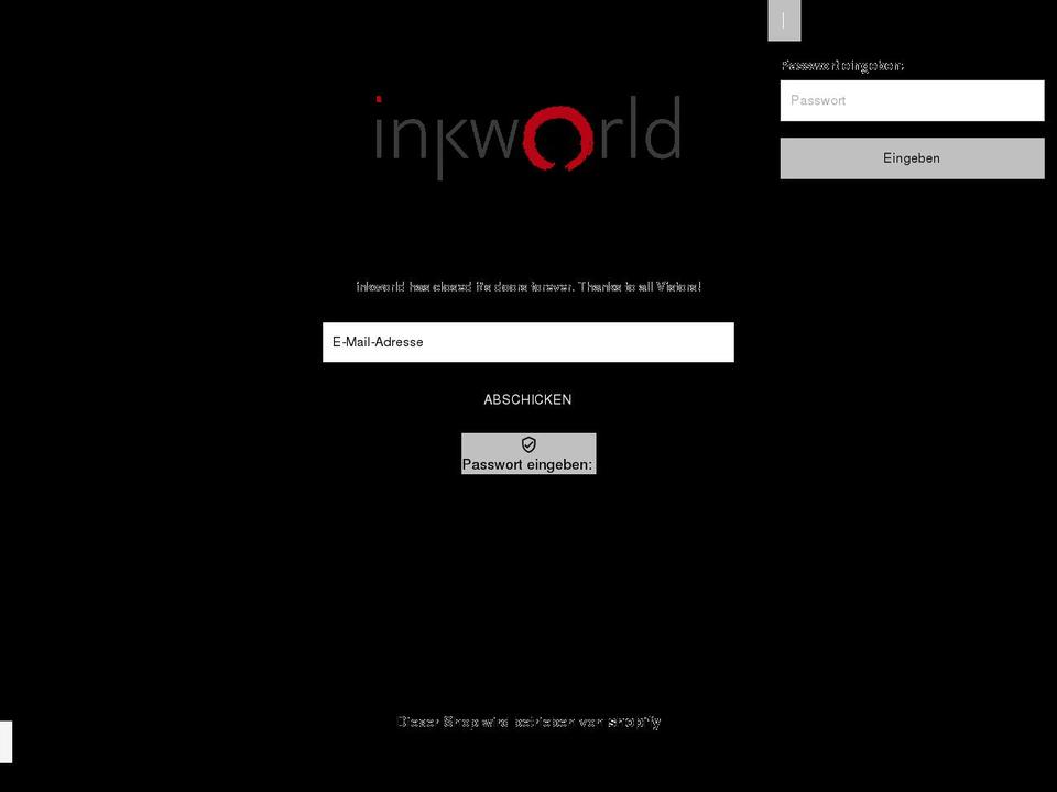 inkworld.de shopify website screenshot