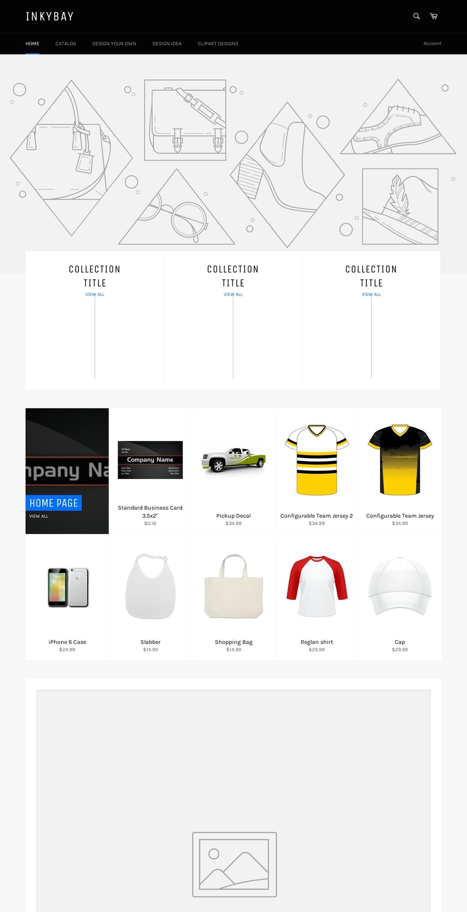 inkybay.myshopify.com shopify website screenshot