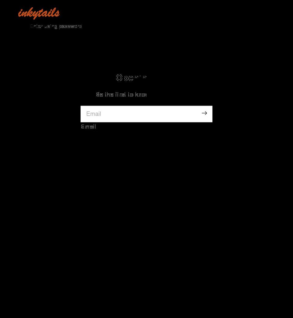 inkytails.com shopify website screenshot