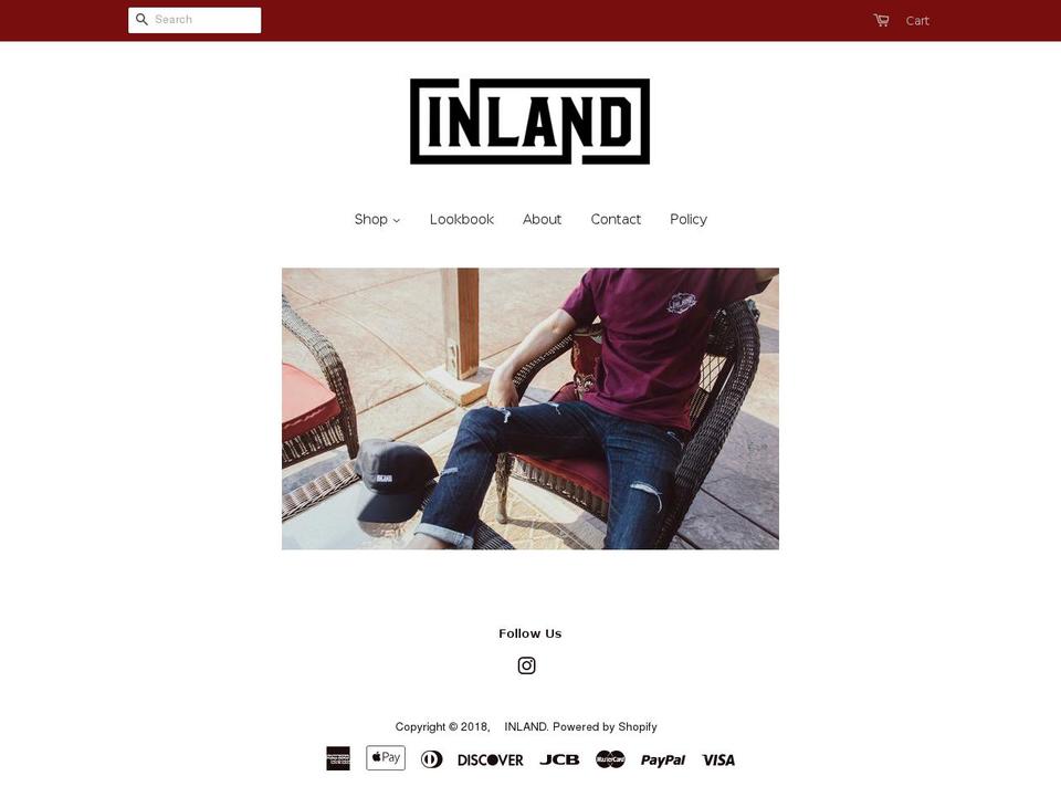 inlandbrand.com — Shopify storefront screenshot