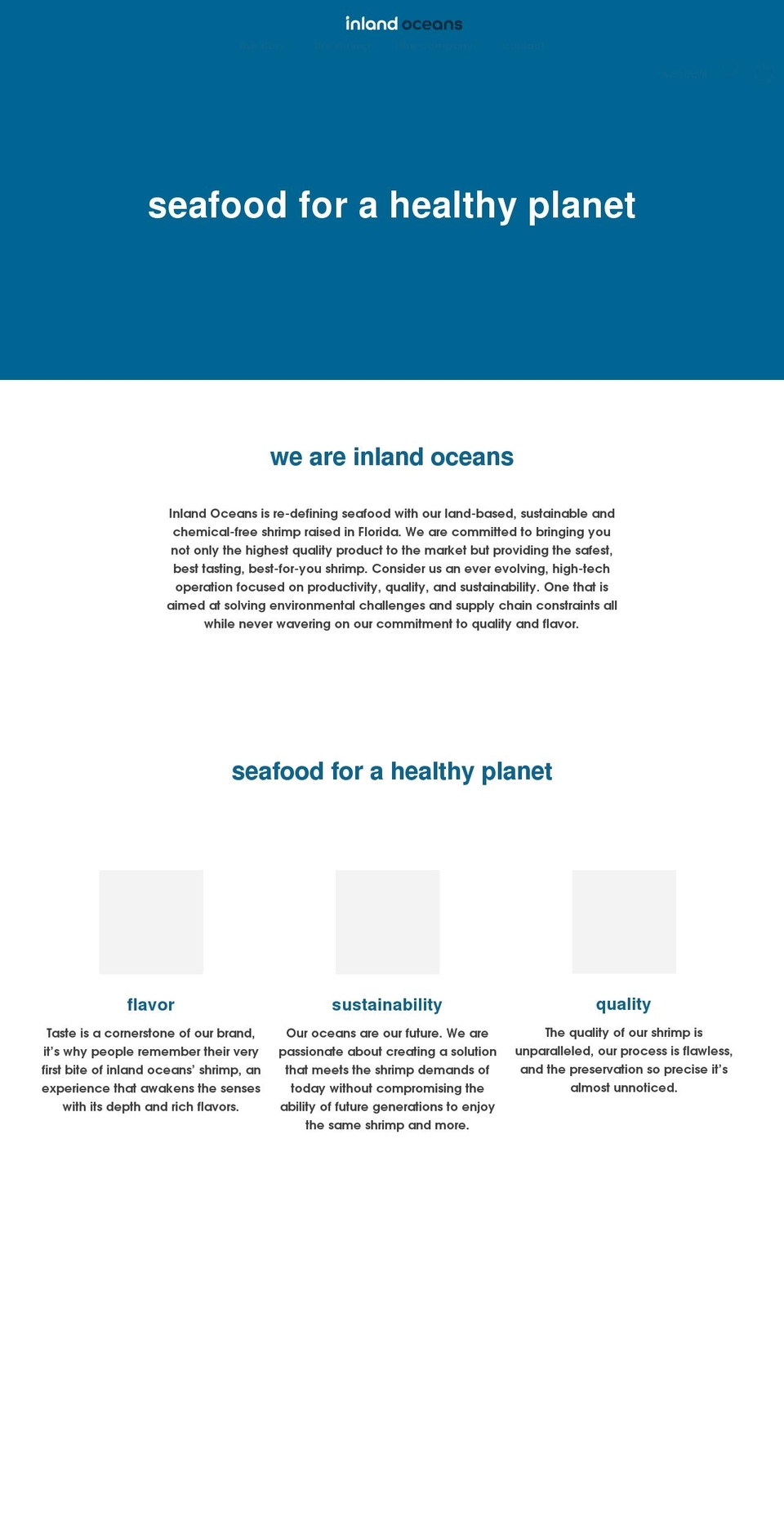inlandoceans.com shopify website screenshot