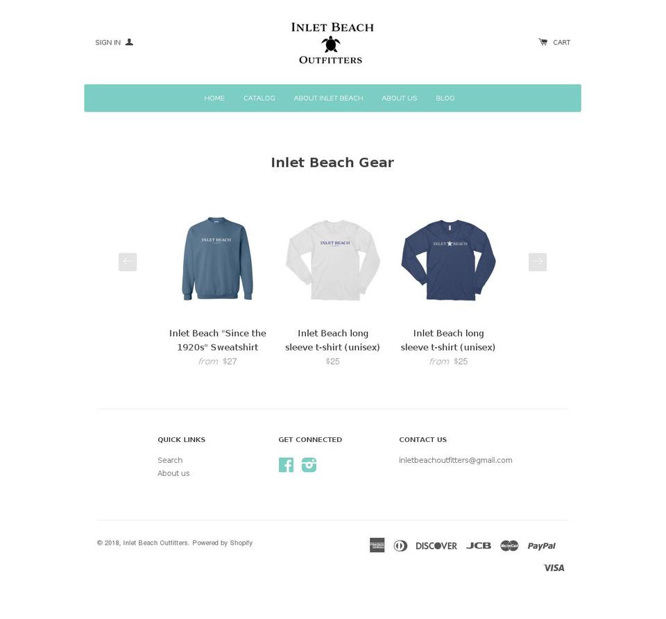 inletbeachoutfitters.com — Shopify storefront screenshot