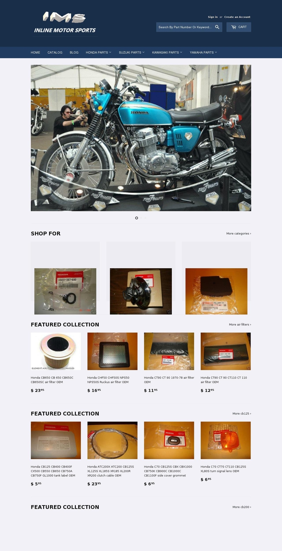 inlinemotorsports.com shopify website screenshot