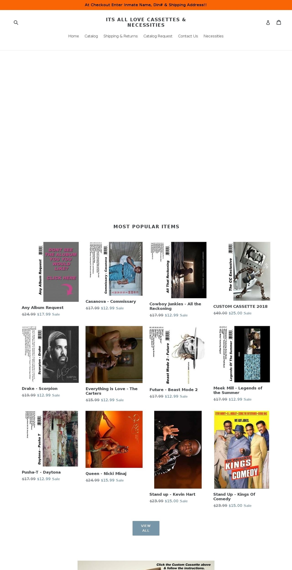 inmatejukebox.com — Shopify storefront screenshot