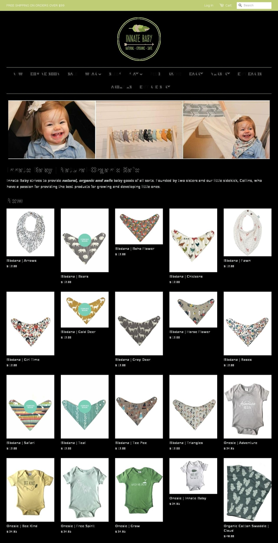 innatebaby.com — Shopify storefront screenshot