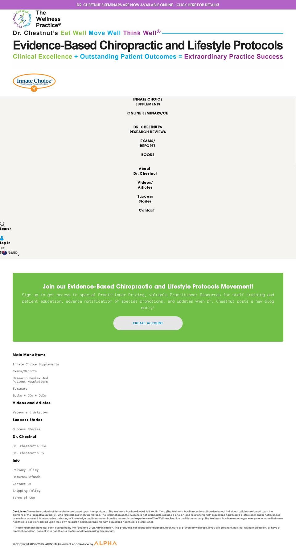 innatechoiceaustralia.com shopify website screenshot