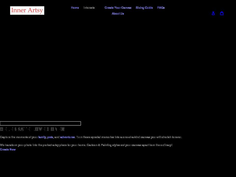 innerartsy.com shopify website screenshot