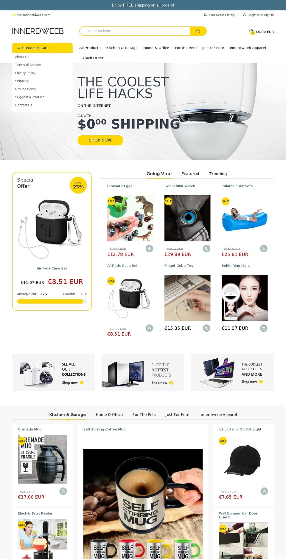 innerdweeb.com — Shopify storefront screenshot